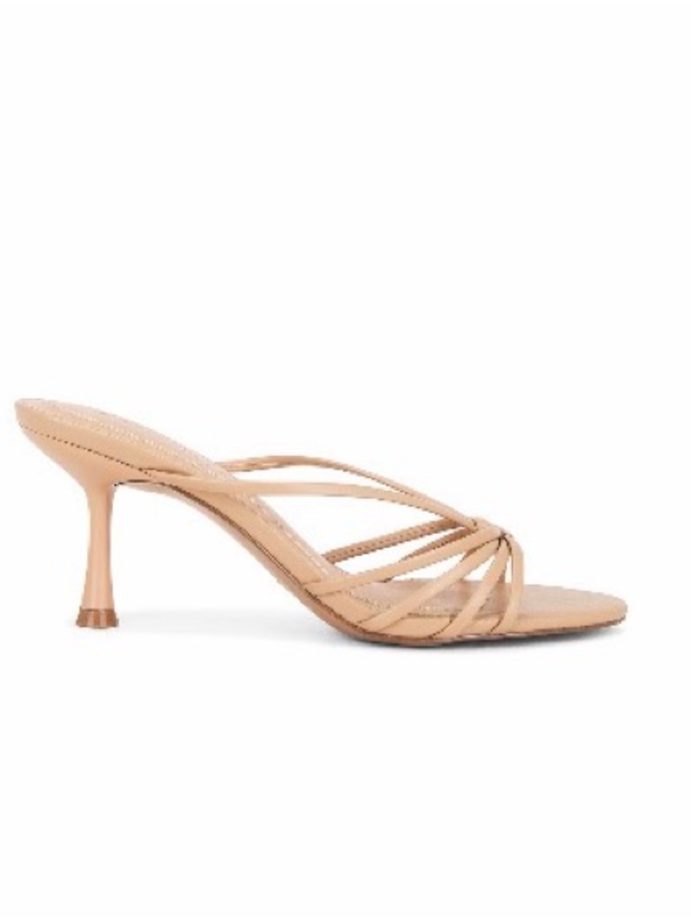 Steve Madden Edna Neutral Strappy Kitten Heel Sandal - Women (worn once)